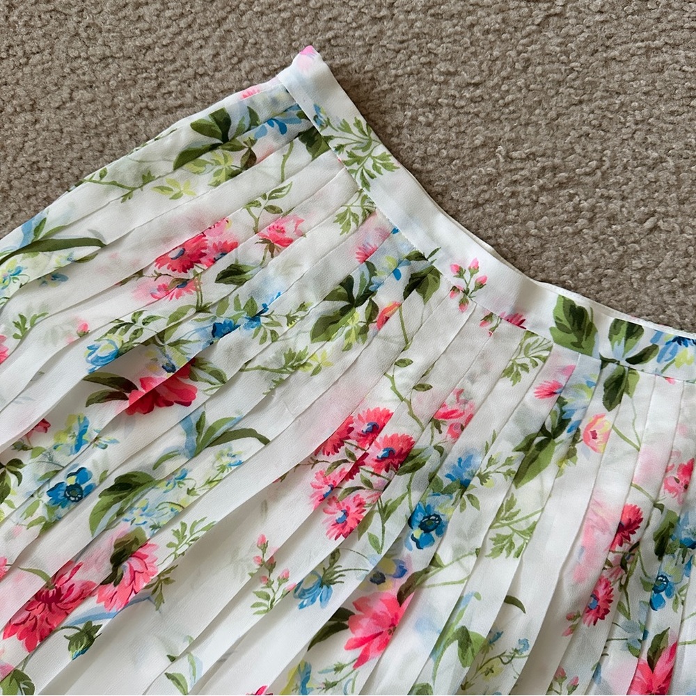Floral Pleated Skirt | Brand New